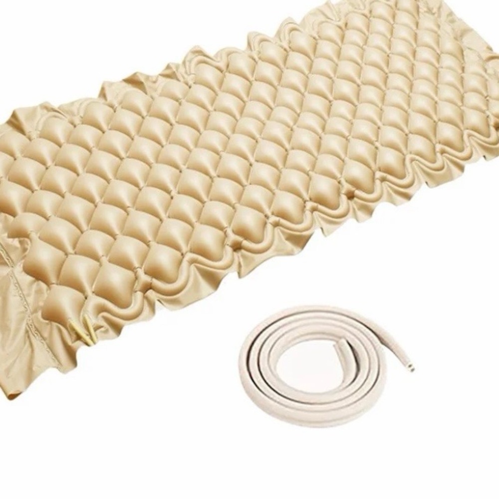 Inflatable Air Cell Mattress Pad in Champagne Beige bed sores